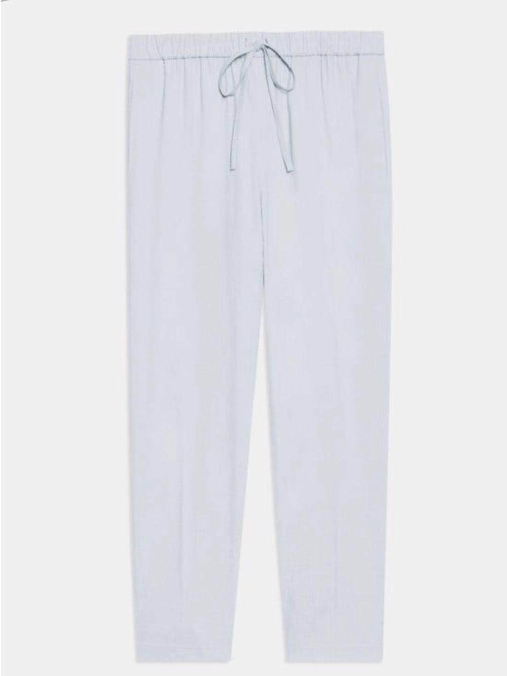 Theory Slim Cropped Pull On Jogger in Stretch Linen size L